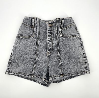 Happy Nature Womens Size 26 Ultra High Rise Denim Shorts Black Vintage Wash  | eBay | eBay US