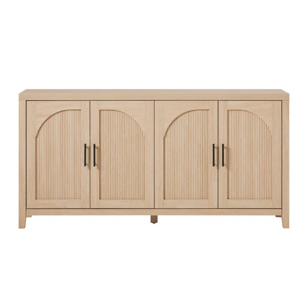 Eilisha Modern Reeded Sideboard with Arched Doors | Wayfair North America