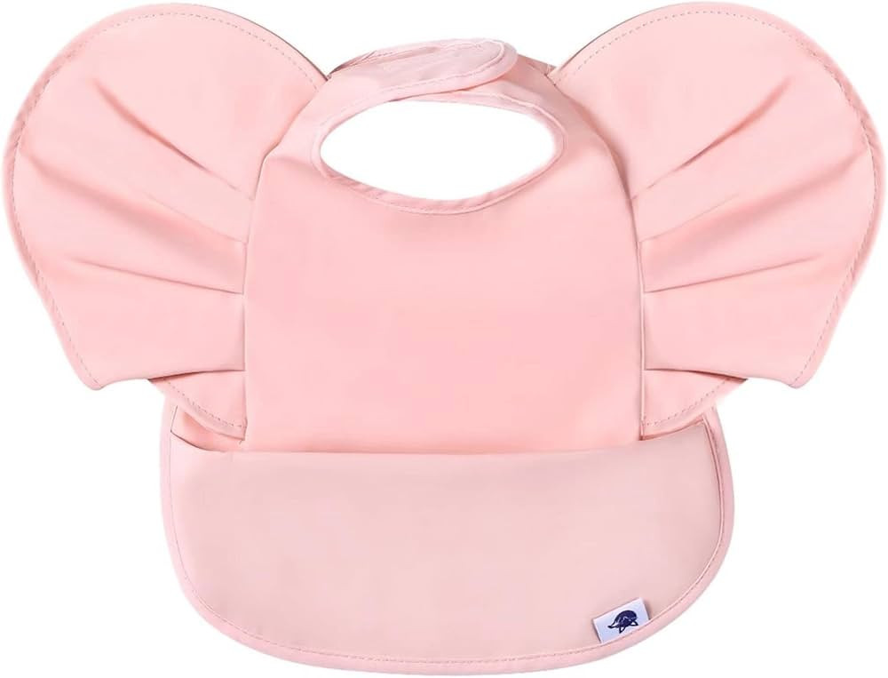 SPINFOX Waterproof Bibs for Baby, Washable Toddler Bibs for Eating, Baby Bibs with Food Catcher F... | Amazon (US)