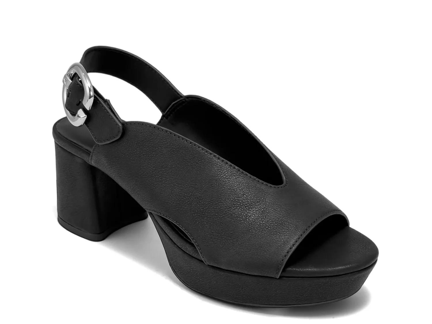 Aerosoles Clora Platform Sandal | Women's | Black | Size 8.5 | Sandals | Block | Slingback | DSW