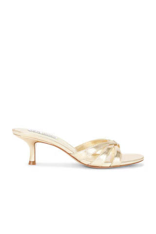 Steve Madden Cary Sandal in Gold Leather from Revolve.com | Revolve Clothing (Global)