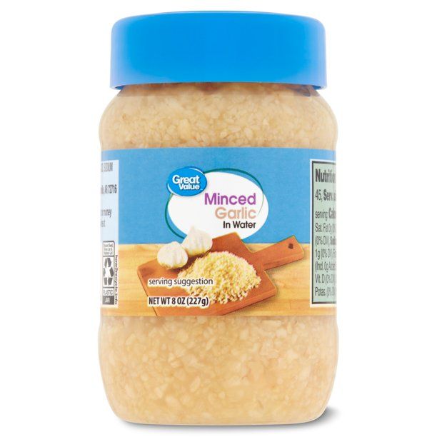 Great Value Minced Garlic, 8 oz - Walmart.com | Walmart (US)