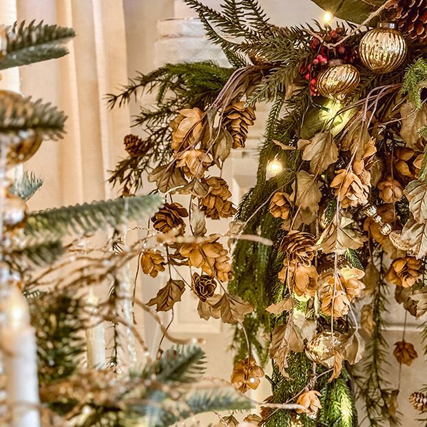 Faux Green Hops Stem Bundle of 4 | Antique Farm House