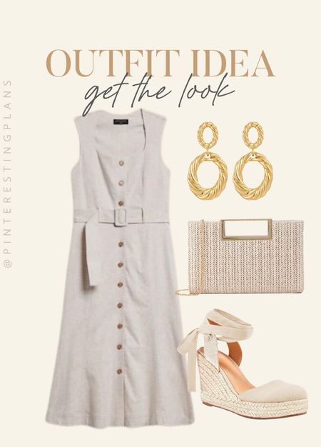 Outfit ide get the look 🙌🏻🙌🏻

Workwear, summer dress, espadrille, earrings, casual summer outfit 

#LTKStyleTip #LTKSeasonal #LTKFindsUnder100
