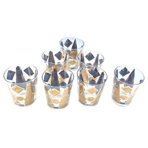 Georges Briard Classic Gilt Tumblers S/7 | One Kings Lane