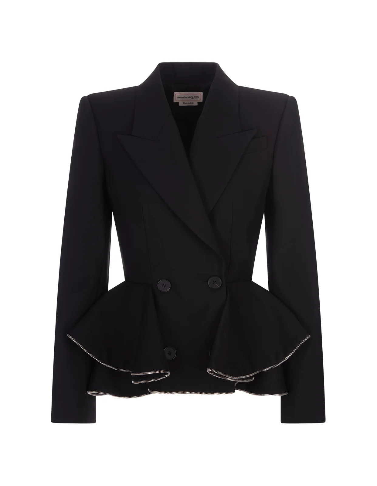 Alexander McQueen Peplum Double-Breasted Blazer | Cettire Global