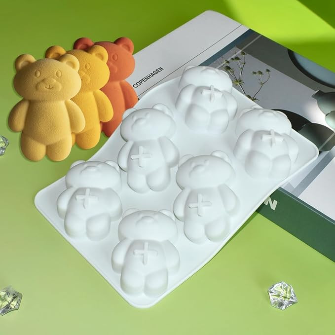 mostsom 3D Bear Shape Silicone Molds for Baking Mousse Cake, Fondant Mold, French Dessert, Pastry... | Amazon (US)