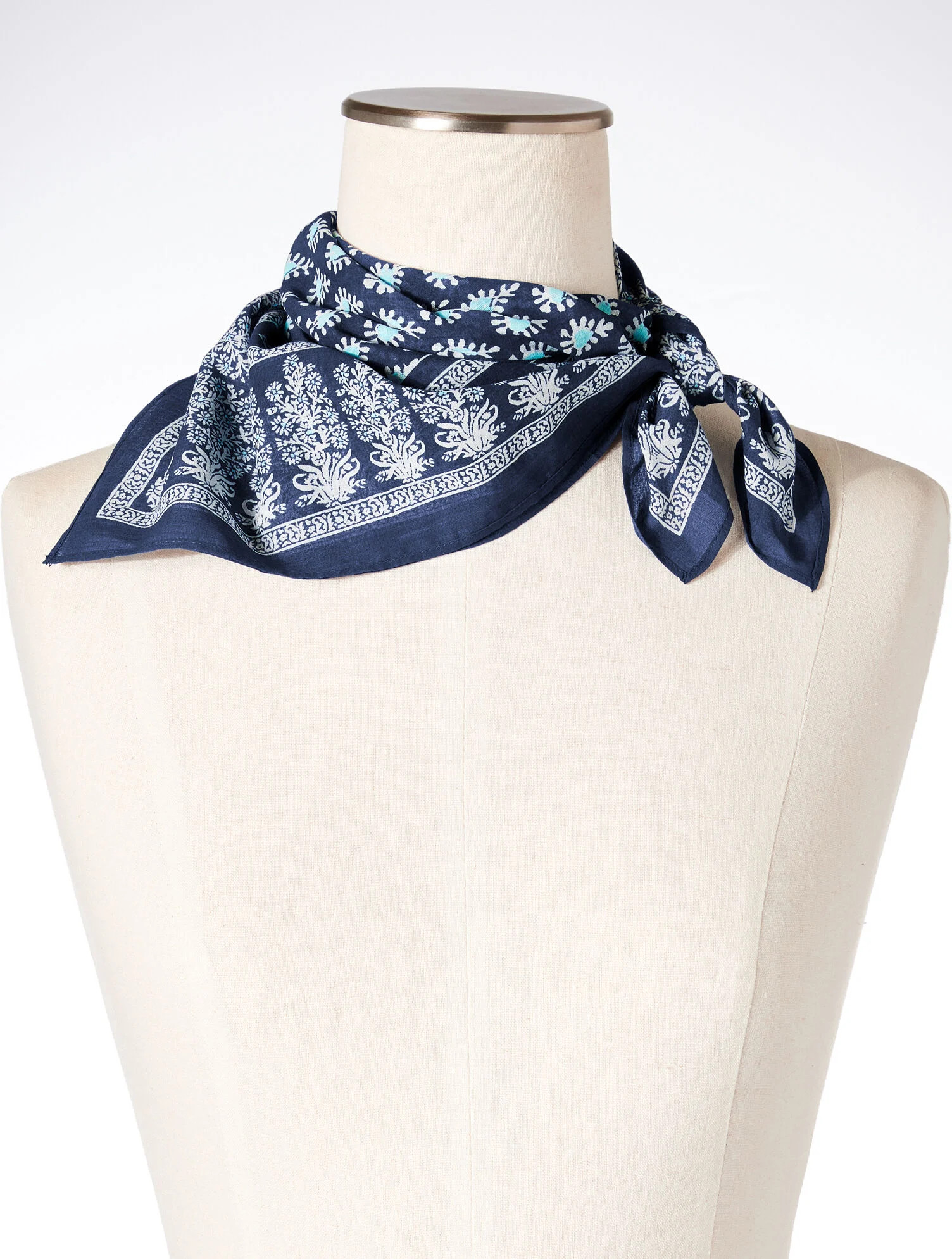 Woodblock Medallion Neckerchief | Talbots
