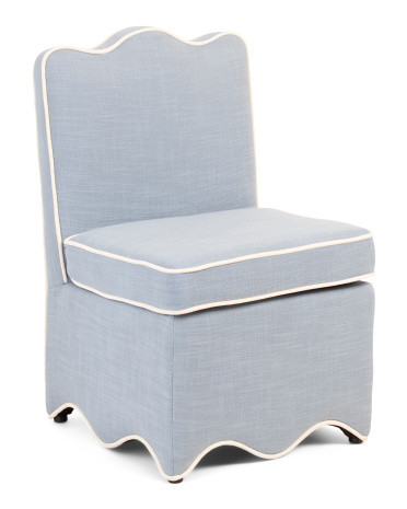 Scalloped Bottom Skirted Dining Chair | TJ Maxx