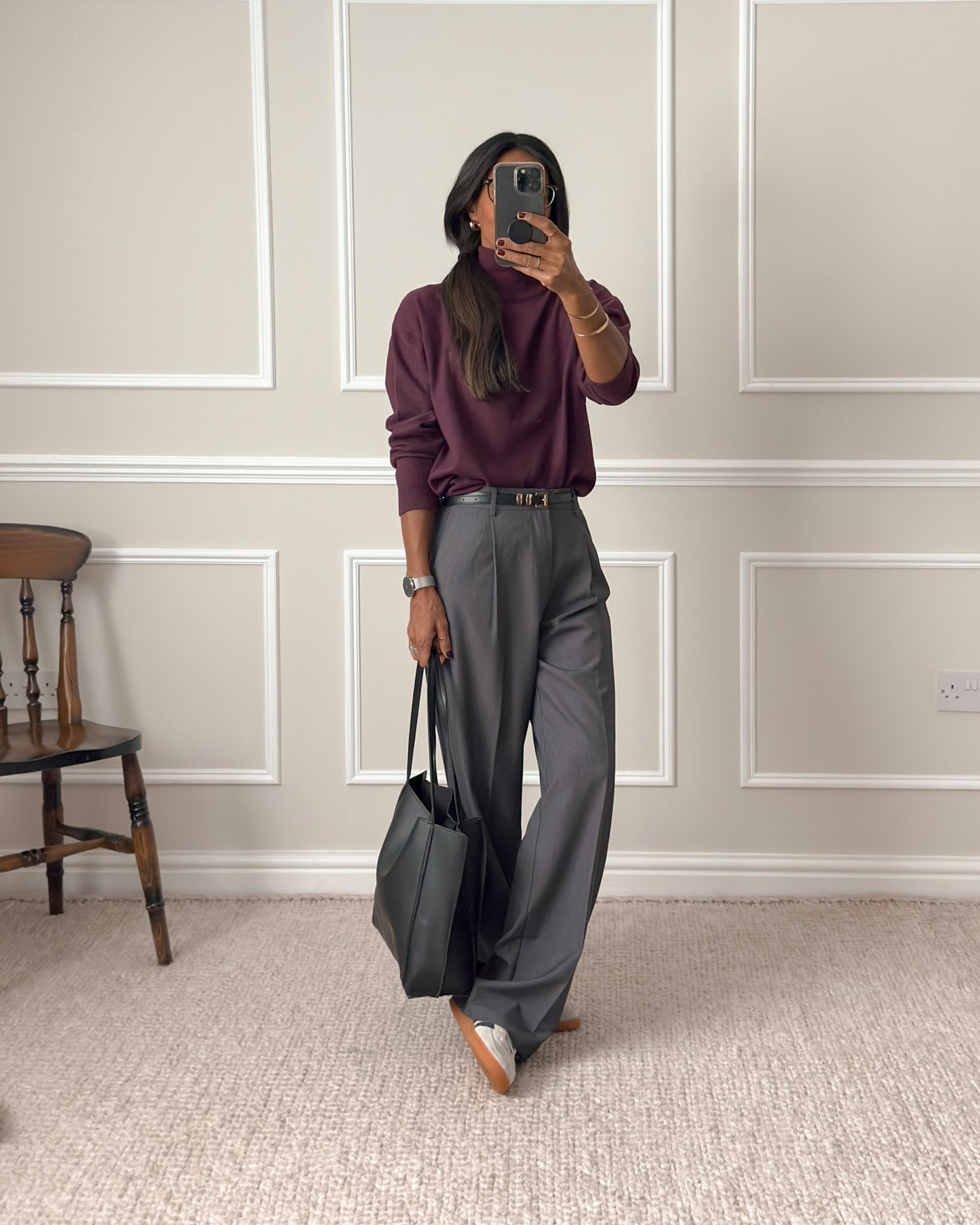 Roll neck jumper - wearing size small. This is quite generously sized so may swap for XS. Recommend ordering your regular size and a size down to try on.
Trousers - perfect for work or just casual/smart days worn with trainers. Wearing my regular size - UK size. A bit long on my 5’5 frame but I use wonderweb on the hem at the back so they don’t drag. 


#LTKautumn #LTKeurope