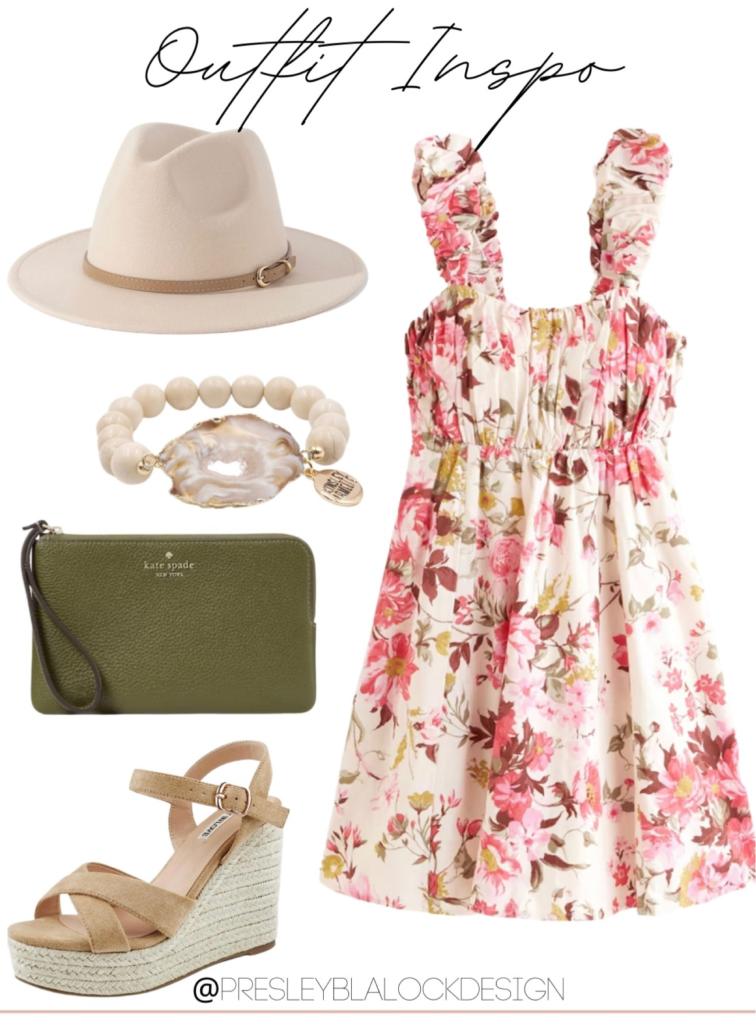 Abercrombie Dress / Outfit Inspo / Summer Outfit / Summer Dress / Floral Dress / Wedding Guest Outfit / Wristlet Handbag / Wedge Sandals / Women’s Hat / Kinsley Armelle / Sale Alert / Arm Candy / Gemstone Bracelet / Abercrombie Sale / Amazon Fashion Finds / Kate Spade 

#LTKunder100 #LTKwedding #LTKitbag