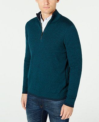 Michael Kors Men's Quarter-Zip Sweater, Created For Macys & Reviews - Sweaters - Men - Macy's | Macys (US)