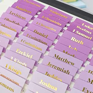 VANRA Bible Tabs for Women Bible Journaling Supplies Large Print, 96 Tabs in Total, for Old and N... | Amazon (CA)