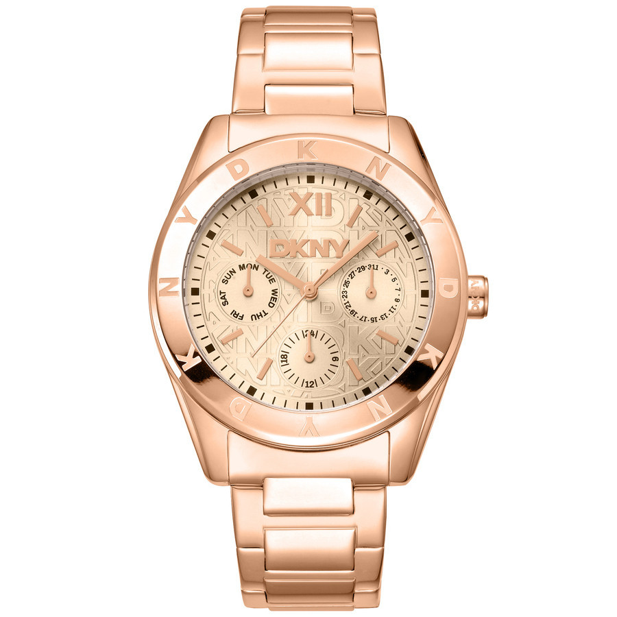 DKNY Fashion Rose Gold-tone Dial Ladies Watch DK1L015M0045 | Jomashop.com & JomaDeals.com