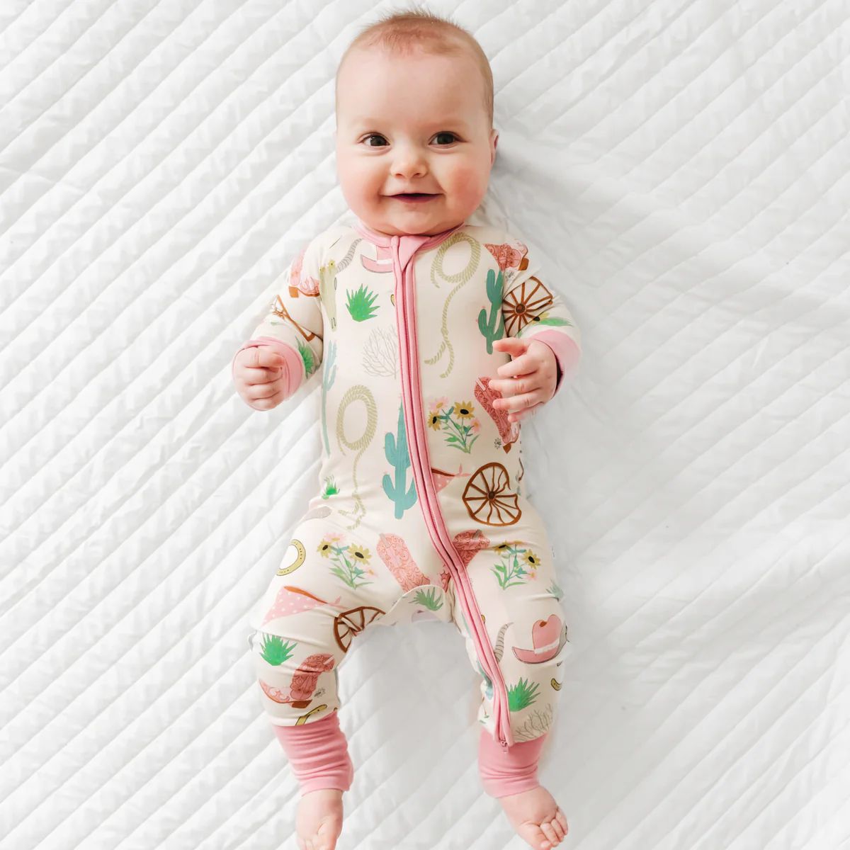 Pink Ready to Rodeo Zippy | Little Sleepies