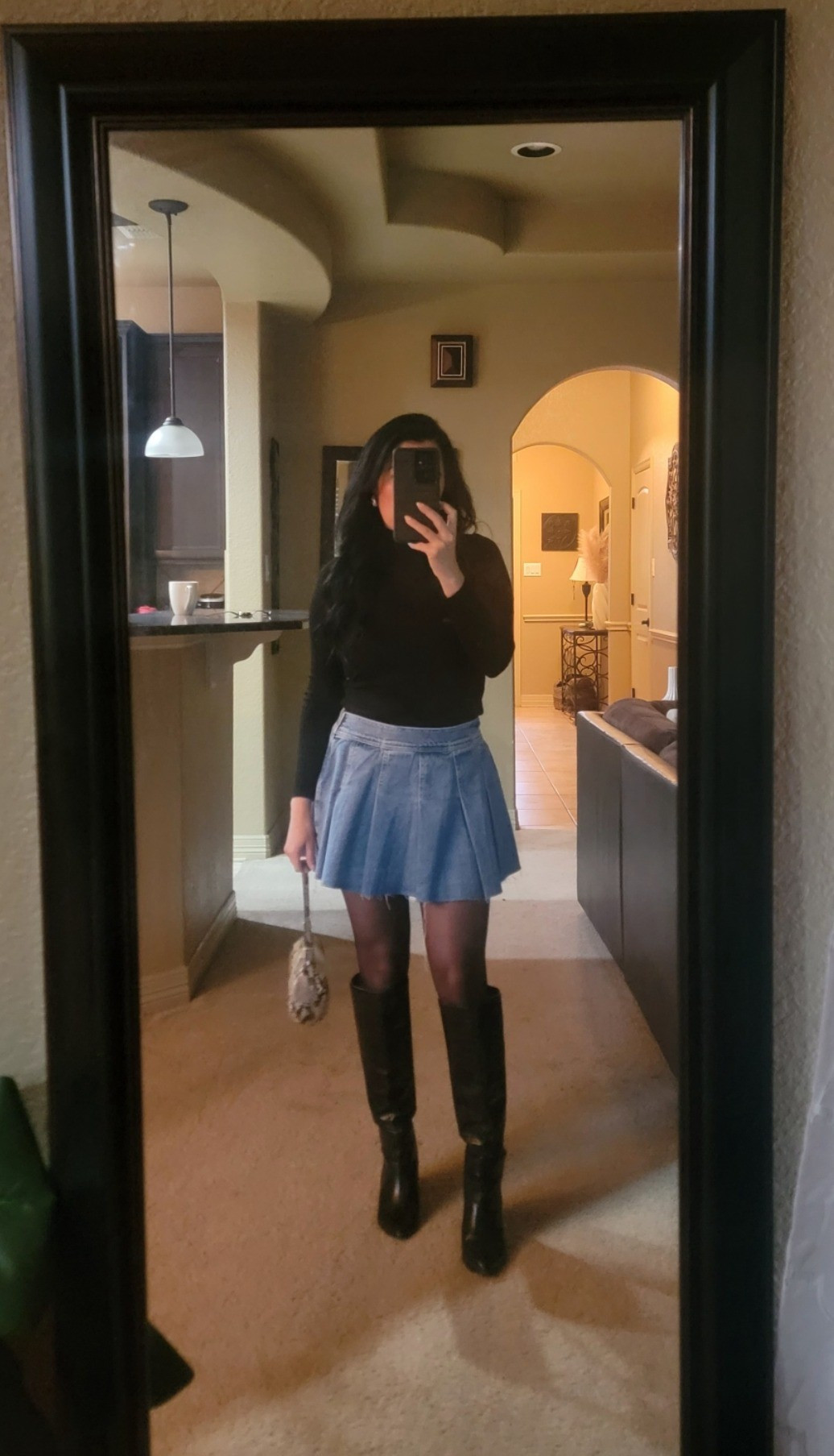 Favorite denim skirt 💙 

#LTKStyleTip #LTKShoeCrush #LTKFindsUnder100