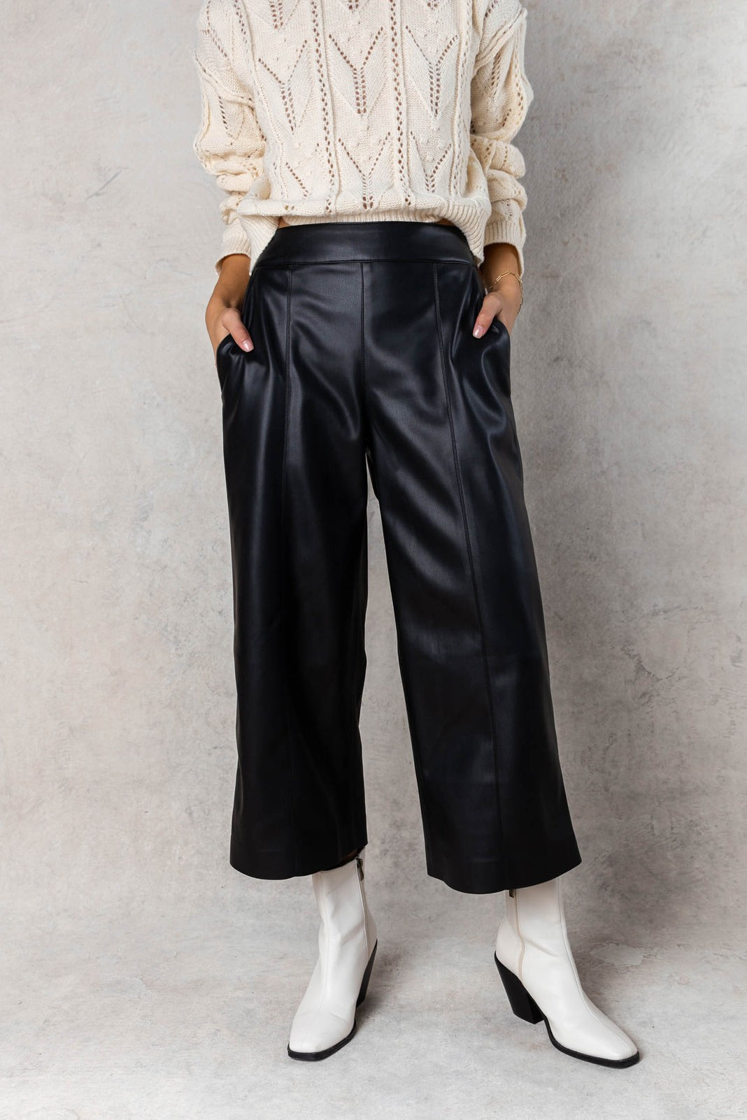 Marion Cropped Culottes in Black - böhme | Böhme US