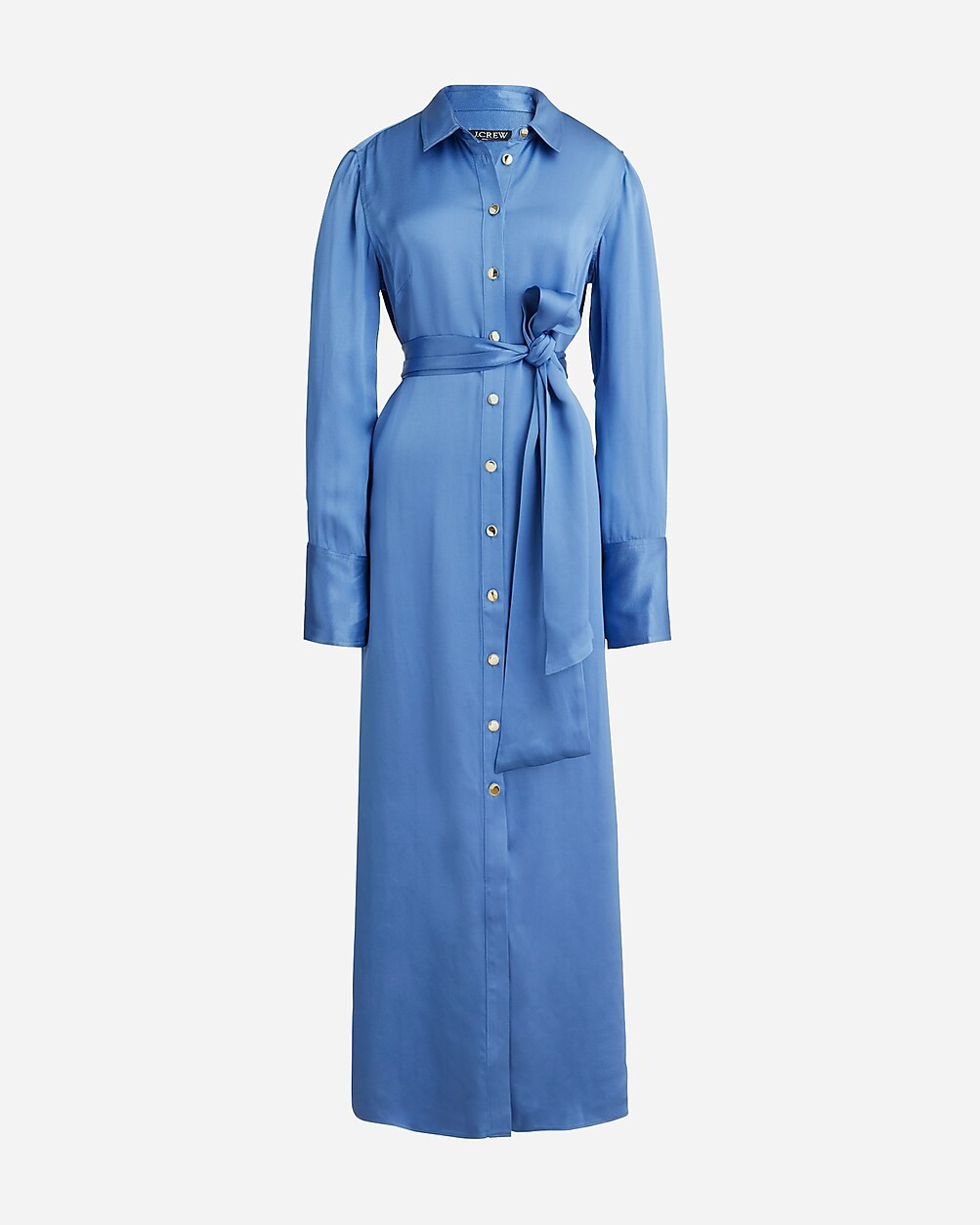 Drapey shirtdress in luster crepe | J. Crew US