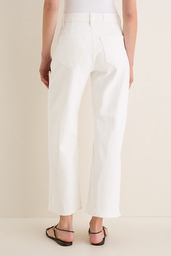 Antique White Kyra High Rise Bowed Ankle | Tuckernuck (US)