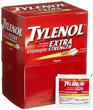 Tylenol(R) Extra-Strength, 2-Caplet Dosage, Box Of 50 (3 Boxes) | Amazon (US)