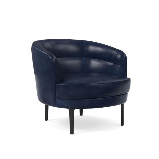 Viv Leather Slipper Chair | West Elm (US)