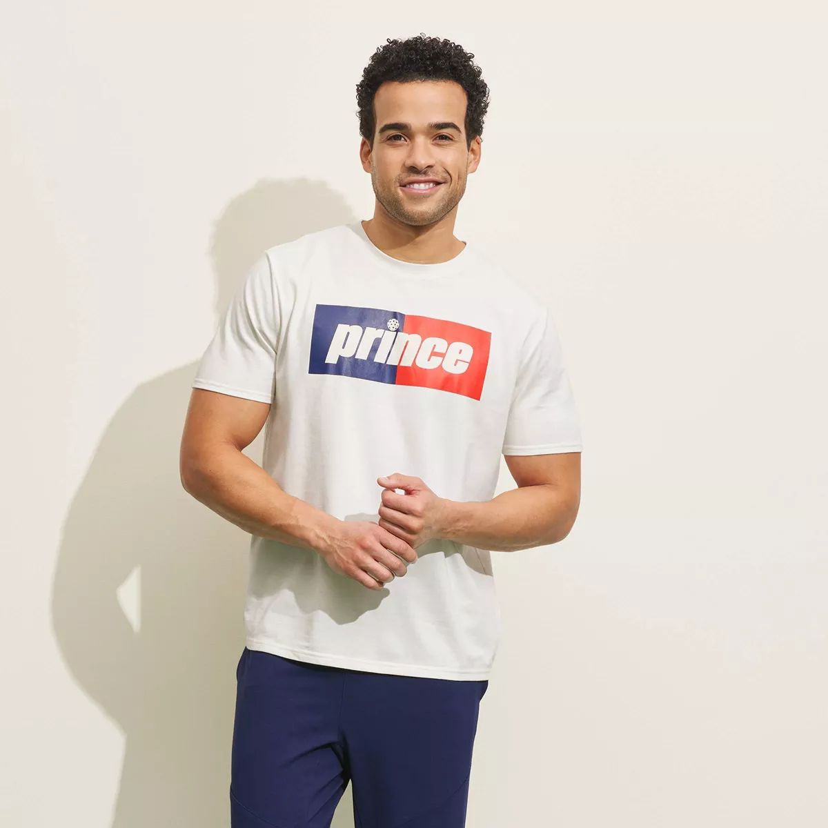 Prince Pickleball Men's Short Sleeve Graphic T-Shirt - Cream | Target