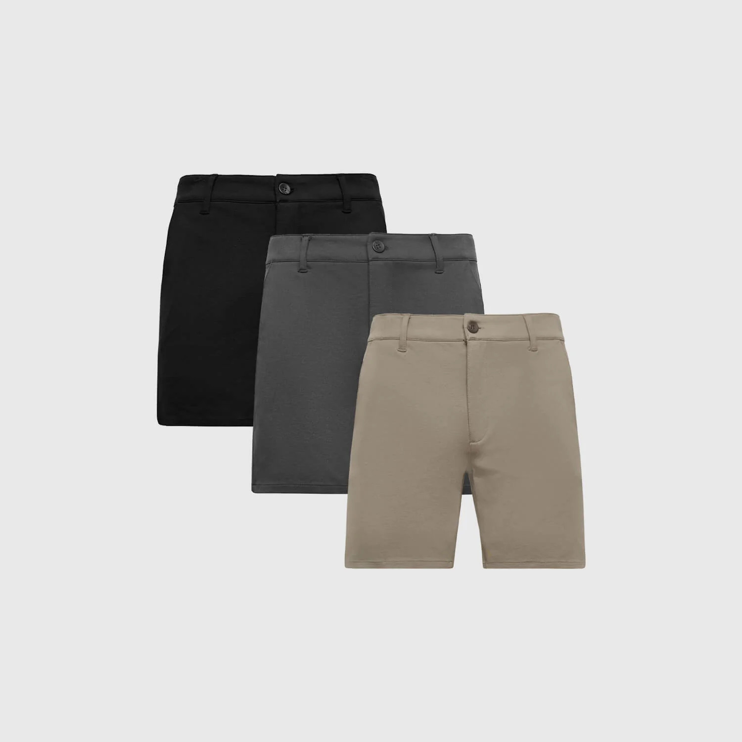 7" Neutral Comfort Knit Chino Shorts 3-Pack | True Classic