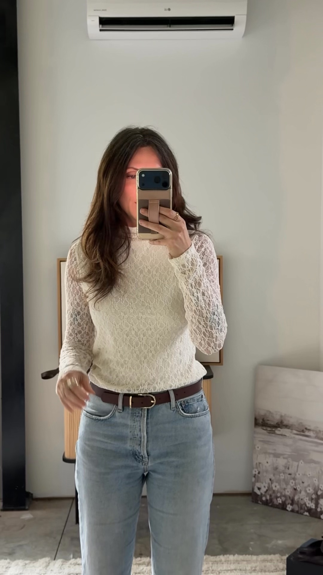 Wearing that small
Lace top

#LTKSaleAlert #LTKOver40 #LTKSeasonal