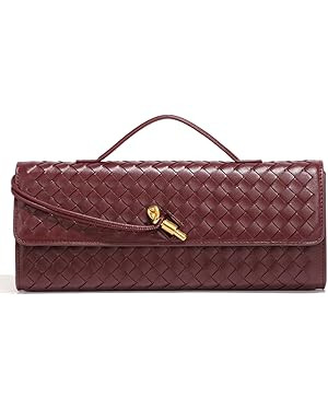 Trendy Woven Evening Clutch Purses Women Underarm Shoulder Handbag Cute Satchels Crossbody Purse ... | Amazon (US)