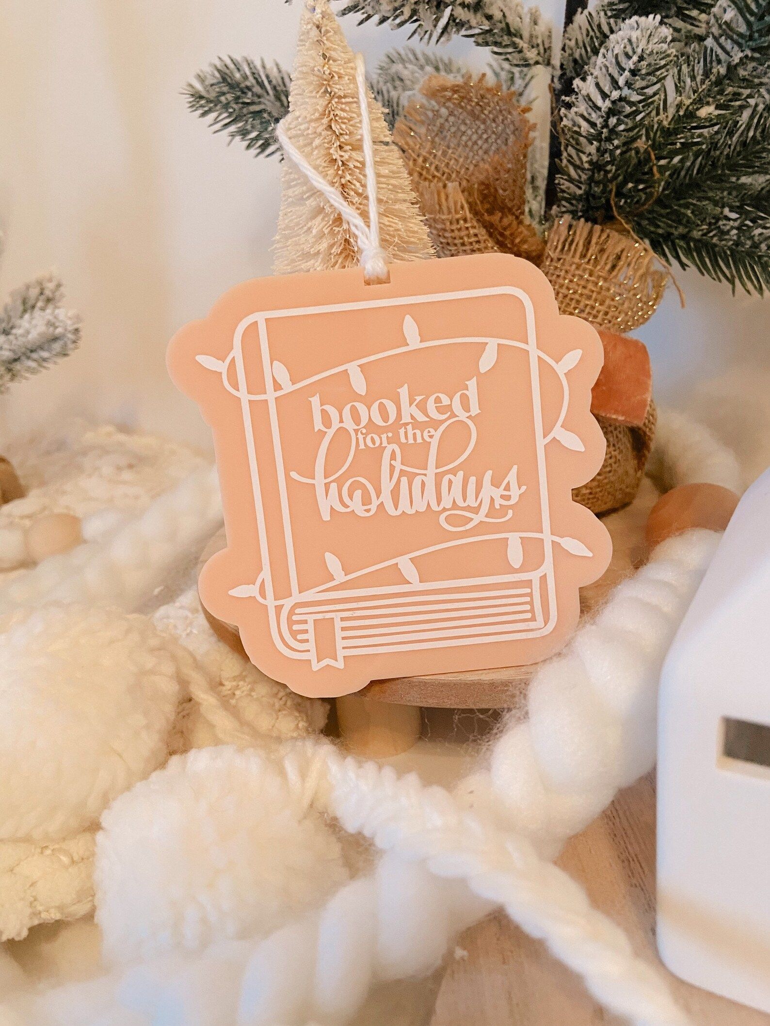 Booked for the Holidays | Bookish Holiday Ornament | Bookish Ornament | Book Lover Christmas Gift... | Etsy (US)