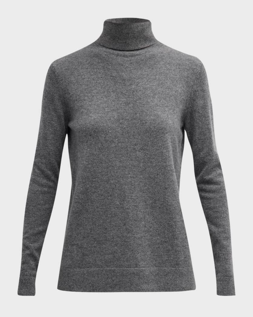 Cashmere Basic Turtleneck Top | Neiman Marcus