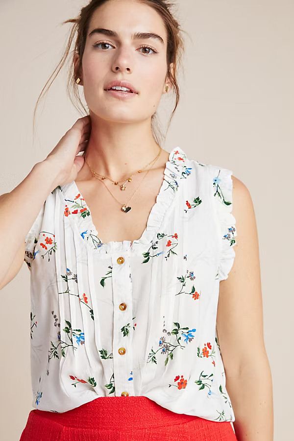 Rayne Sleeveless Buttondown | Anthropologie (US)