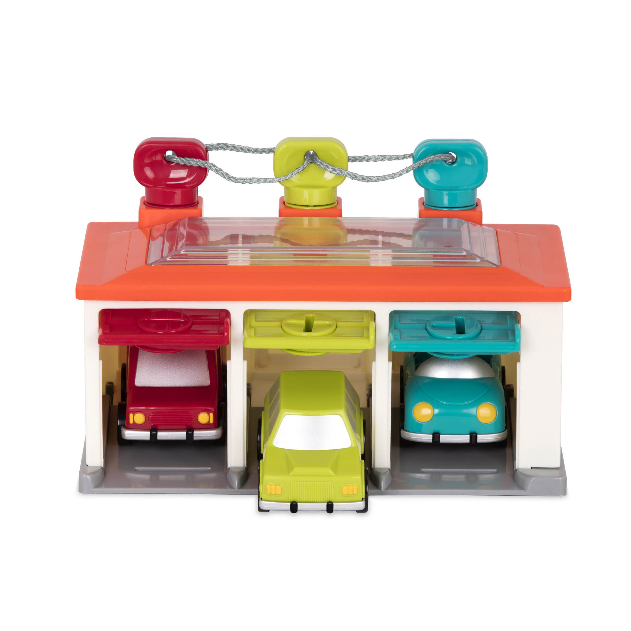 Battat 3-Car Garage Toy Car Playset with Keys and Cars, Toddler and Preschool Toys | Walmart (US)