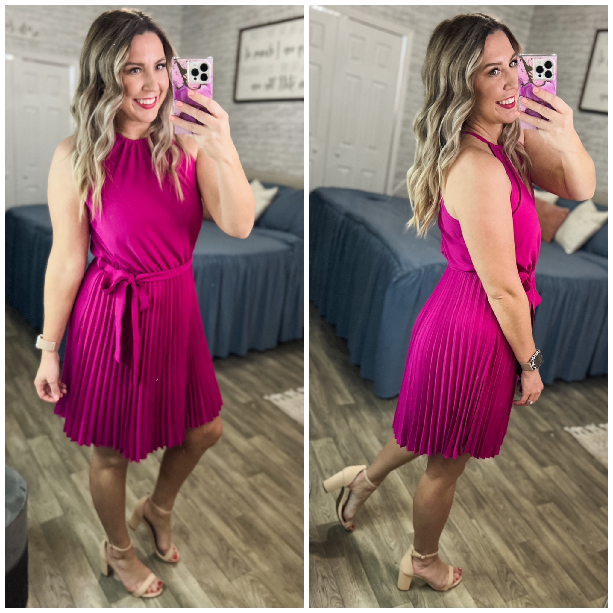 Y’all these vibrant colors are giving me life! This dress is a total win! Per reviews I did size down, so I’m in the small and it fits perfect! Def taking this on the cruise with me! 