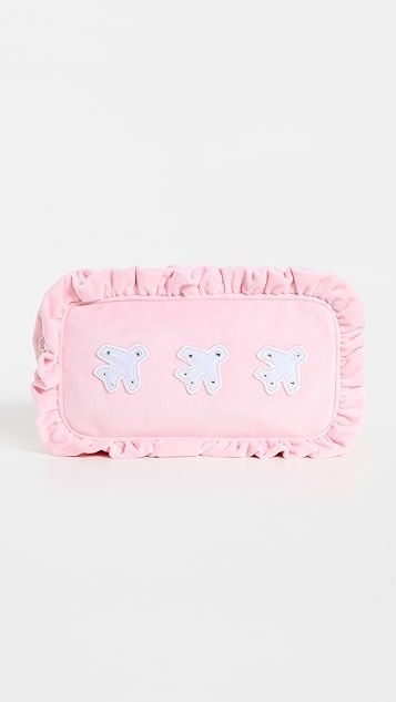 Velvet Ruffle Small Airplane Pouch | Shopbop