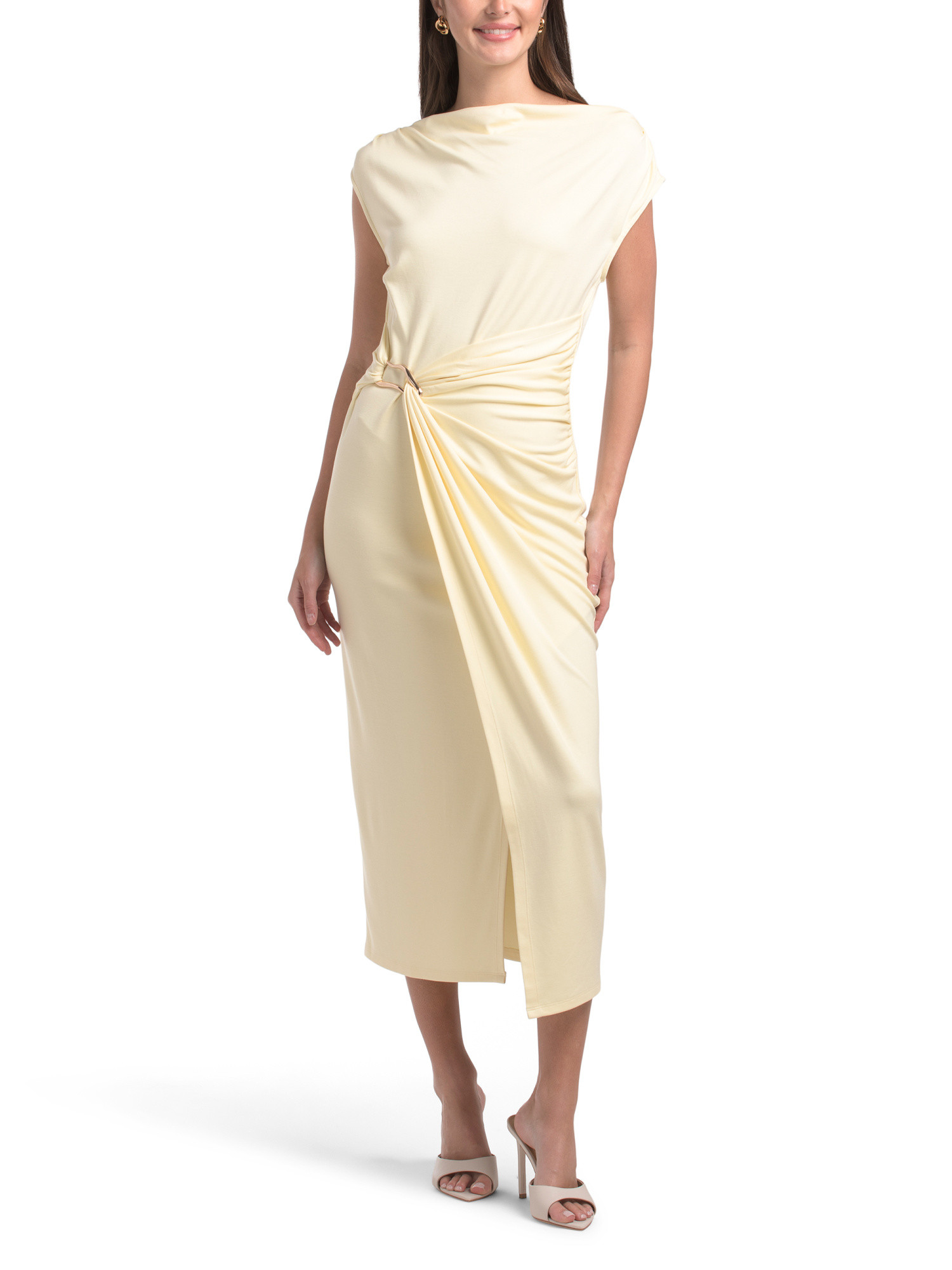 Knit Dress With Hardware Detail | TJ Maxx