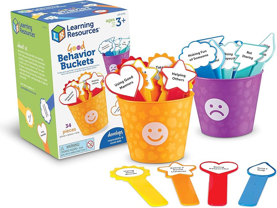 Learning Resources Good Behaviour Buckets, Social Emotional Toy, Preschool Toy, Ages 3+, Multi | Amazon (US)