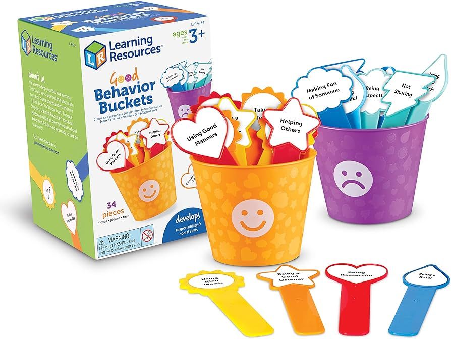 Learning Resources Good Behaviour Buckets, Social Emotional Toy, Preschool Toy, Ages 3+, Multi | Amazon (US)