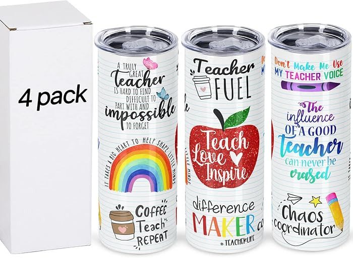 4 Pack Teacher Appreciation Gifts, Teacher Gifts from Student, Teacher Appreciation Week Gifts, 2... | Amazon (US)
