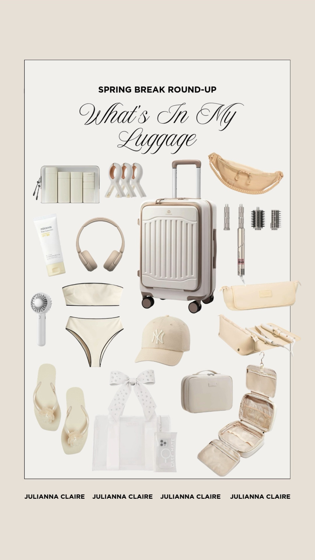 Spring break travel essentials, what’s in my luggage! 

#LTKTravel