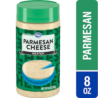 Kroger - Kroger® Parmesan Grated Cheese, 8 oz | Kroger