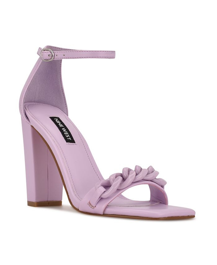 Nine West Women's Mindful Chain Detail Sky High Dress Sandals & Reviews - Sandals - Shoes - Macy'... | Macys (US)