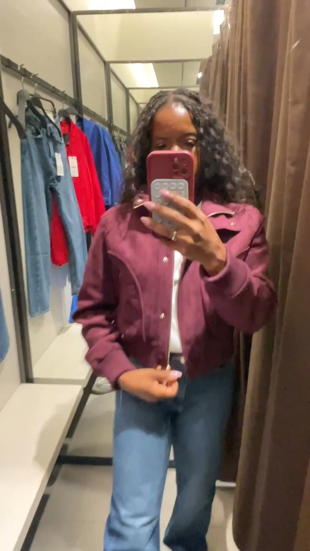 This bomber fits small. I’m wearing L, so I’m able to wear a knit underneath.

#LTKSeasonal #LTKTall #LTKOver40