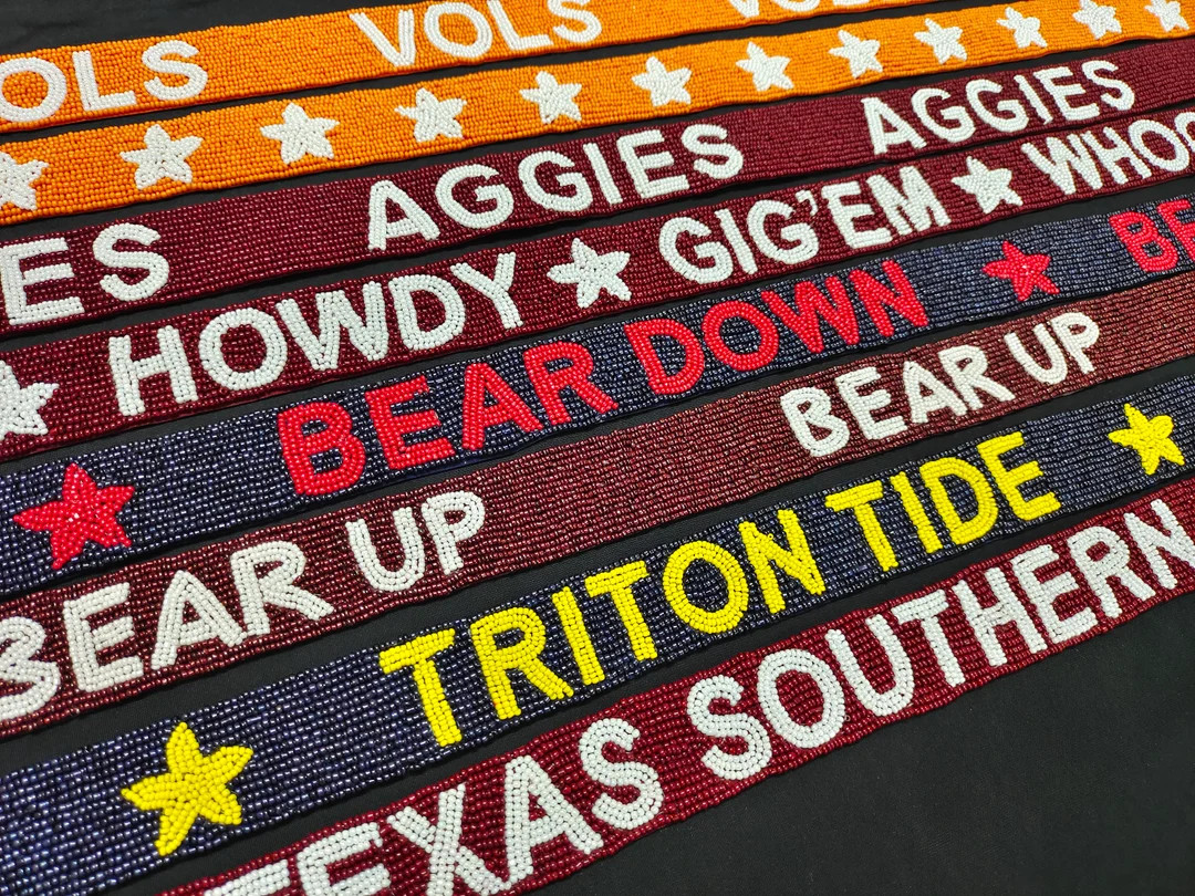 Beaded Purse Strap, Game Day Strap, Cross Body Purse Strap,tennessee Vols,texas Southern Beaded S... | Etsy (US)