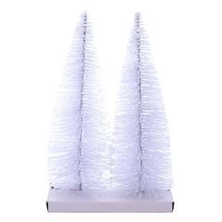 12" White Bottle Brush Trees, 2ct. by Ashland® | Michaels Stores