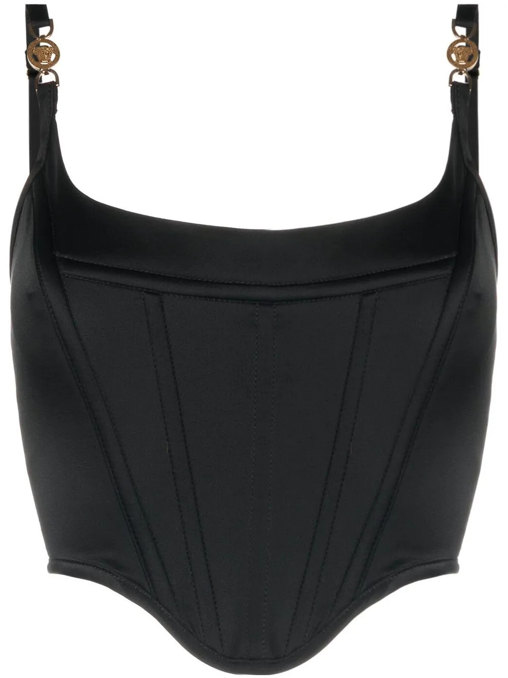 Medusa '95 satin corset top | Farfetch Global