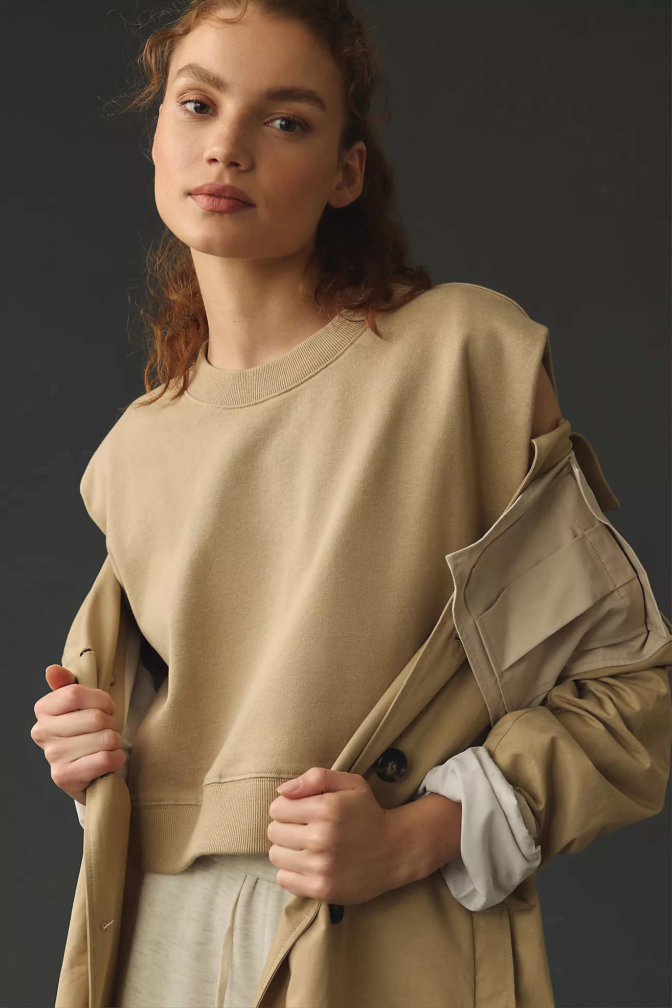 Grey Lab Crew Muscle Sweatshirt | Anthropologie (US)