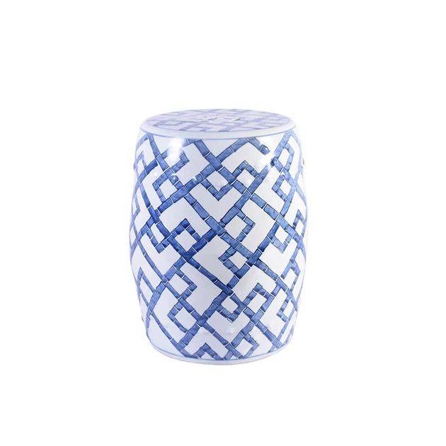 Bamboo Trellis Garden Stool | Cailini Coastal