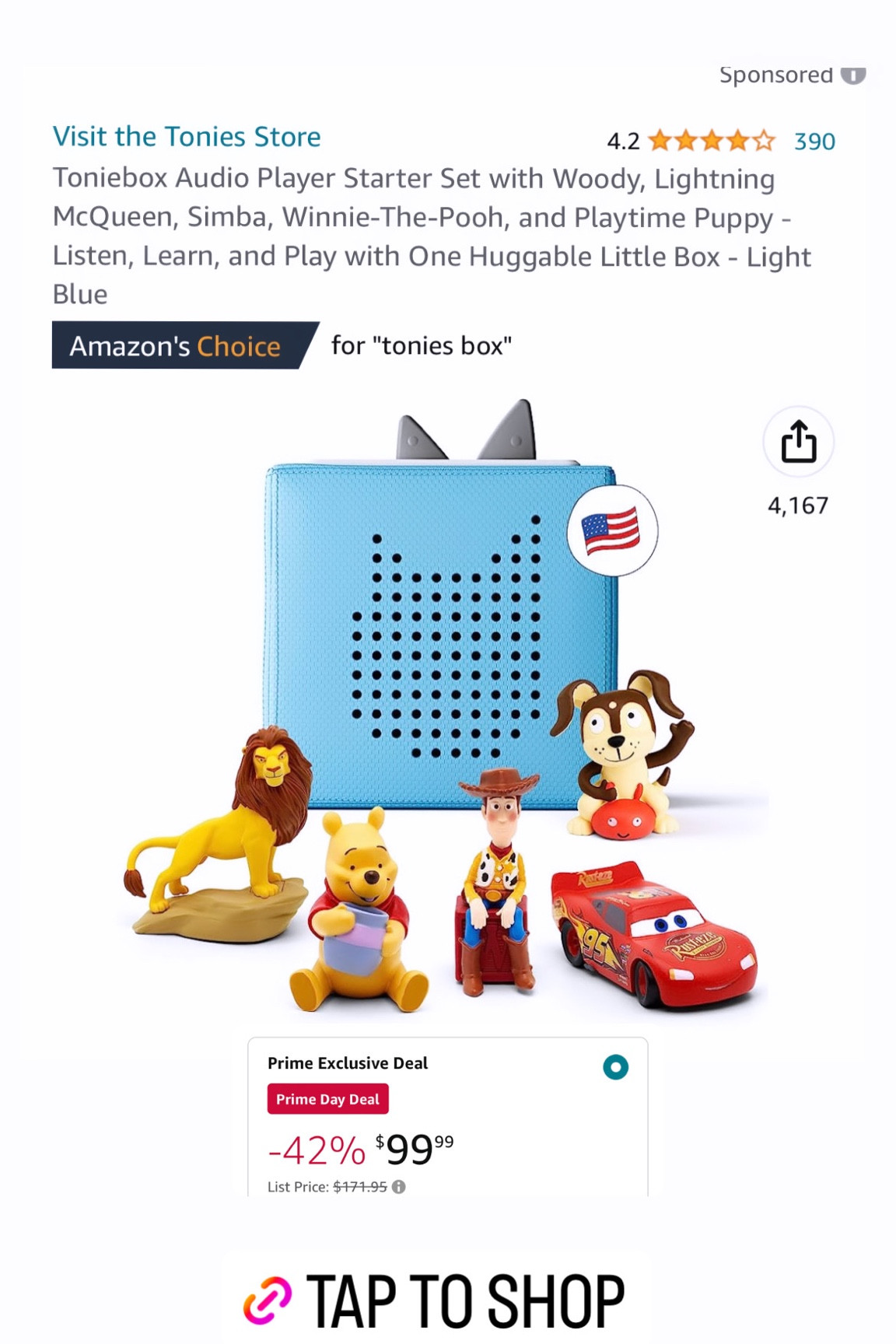 Amazon Prime Day deal : Tonies box with toy starter kit 

#LTKkids #LTKsalealert #LTKxPrimeDay