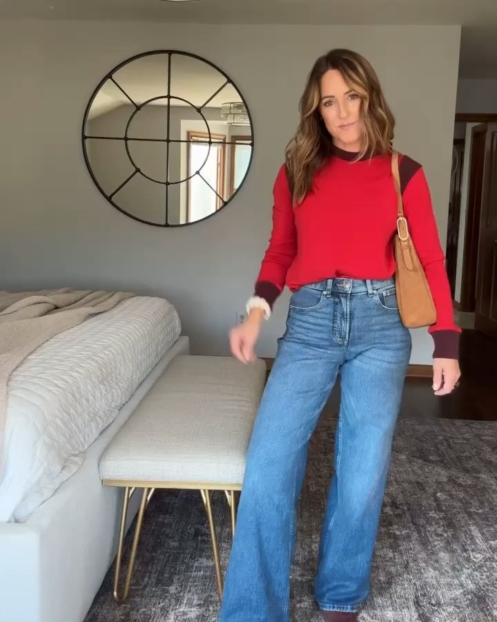 2 pairs of denim that will constantly be in the mix. Flattering and comfortable. 
Both regular length in XS 
XS in both tops